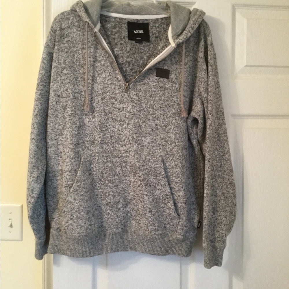 Vans Heather Gray Zip-Up Hoodie